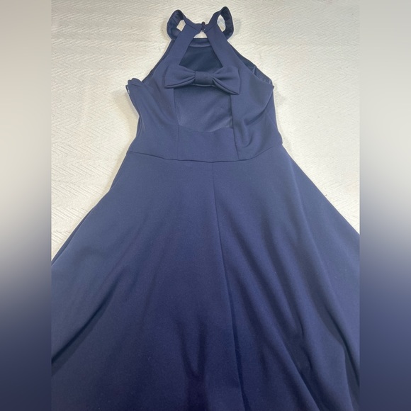 SPEECHLESS | NORDSTROM JUNIORS | NAVY BLUE | BOW | MINI DRESS | EXTRA SMALL - Picture 7 of 8